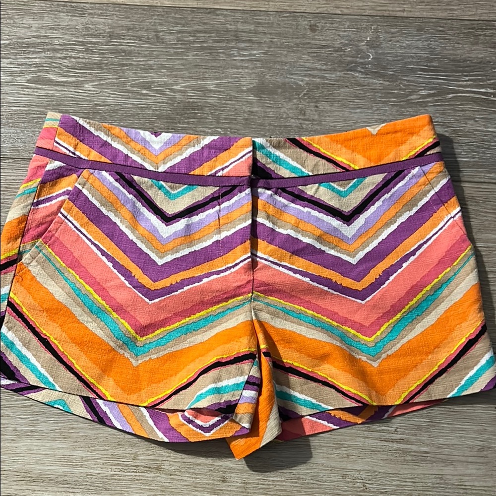Trina Turk Multicolor Chevron High-Waist Women’s Shorts